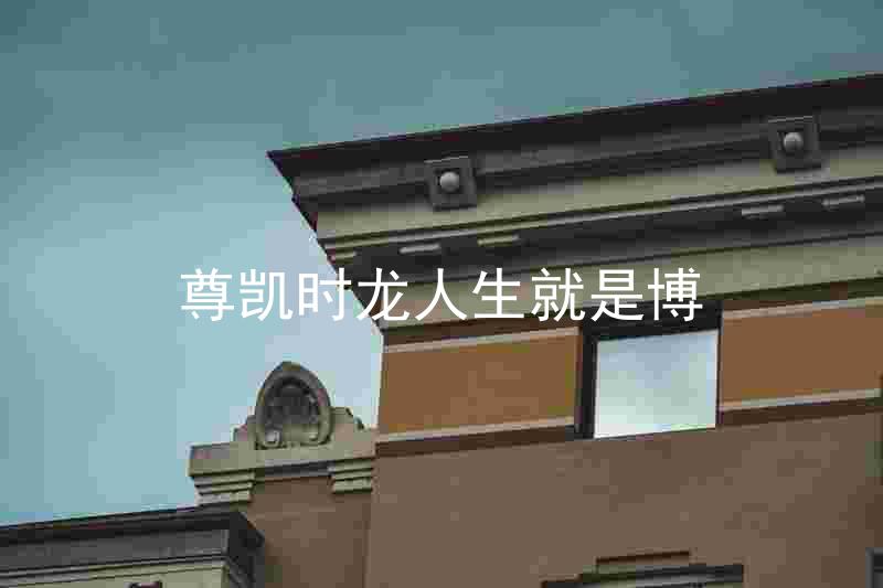 尊凯时龙人生就是博